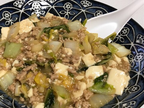 白菜の和風マーボー豆腐